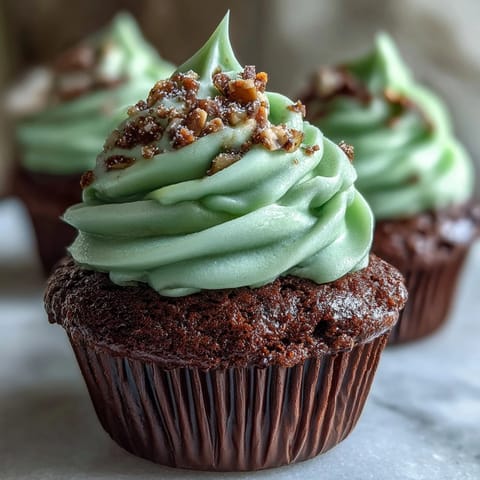 St Patricks Green Velvet Cupcakes