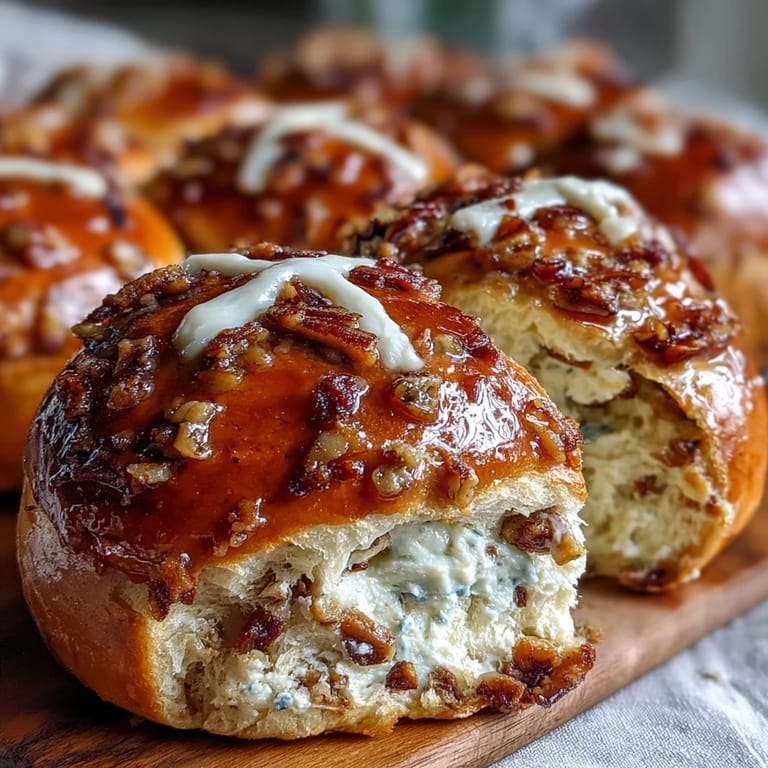 Golden Hot Cross Buns topped with a tangy orange-lemon glaze, perfect for festive gatherings.
