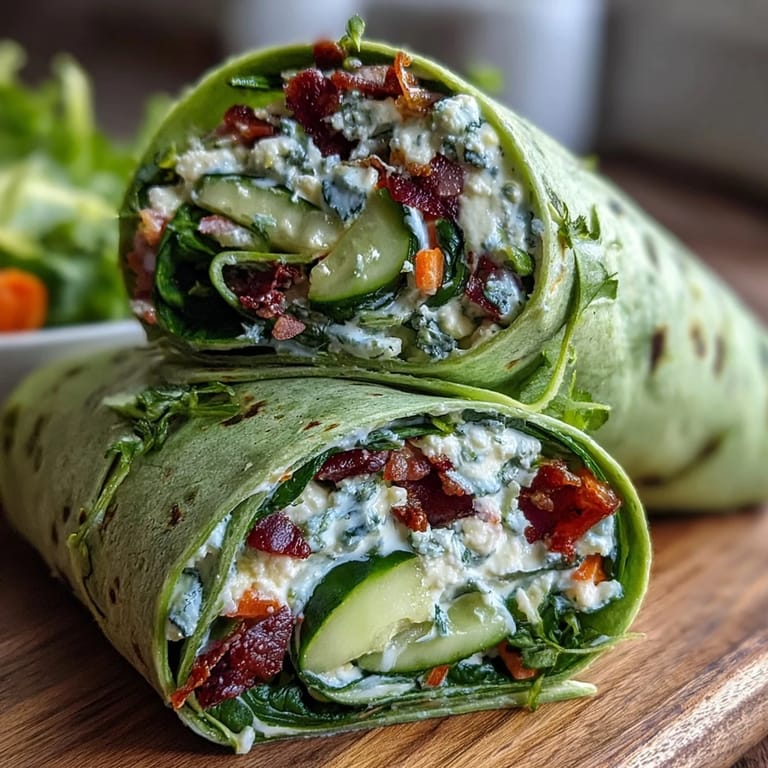 Bite-sized green snacks featuring spinach tortillas rolled with herbed cream cheese, crisp veggies, and a refreshing garden-fresh taste.
